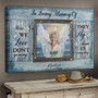 Heartfelt Angel Wings Wall Art Memorial Canvas For Sympathy And Remembrance In Living Room Decor