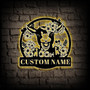 Heartfelt Custom Goat Metal Sign For Rustic Farm Decor Enthusiasts - Personalized Name To Add Charm To Any Room Or Man Cave