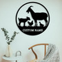 Custom Metal Goat Signs For Farmhouse Kitchen - Personalized Wall Art Gift For Home