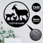 Custom Metal Goat Signs For Farmhouse Kitchen - Personalized Wall Art Gift For Home