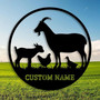 Custom Metal Goat Signs For Farmhouse Kitchen - Personalized Wall Art Gift For Home