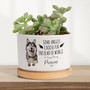 Custom Dog Photo Planter Pot For Mom - Personalize With Dog's Name - Pet Sympathy Gift - Indoor Or Garden DéCor