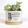 Custom Dog Photo Planter Pot For Mom - Personalize With Dog's Name - Pet Sympathy Gift - Indoor Or Garden DéCor