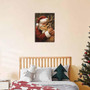 Heartfelt Santa's Sleigh Wall Art For Christmas Living Room Decor