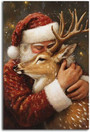 Heartfelt Santa's Sleigh Wall Art For Christmas Living Room Decor