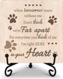 Thoughtful Pet Memorial Wooden Sign - Farmhouse Desk Decor For Dog Cat Loss