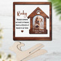 Personalized Dog Memorial Wooden Sign - Heartfelt Custom Pet Loss Gift, Sympathy Keepsake For Home