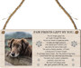 Heartfelt Pet Memorial Wooden Sign For Dog Cat Lovers – Personalized Bereavement Plaque For Living Room