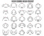 Personalized Pet Memorial Wooden Signs Featuring Dog Ears Line Drawing For Heartfelt Dog Memorial Gift