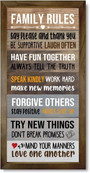 Personalized Rustic Family Rules Sign - Thoughtful Wall DéCor For Living Room, Housewarming Gift