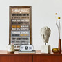 Personalized Rustic Family Rules Sign - Thoughtful Wall DéCor For Living Room, Housewarming Gift