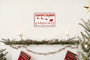 Santa's Sleigh Wall Art - Retro Metal Sign For Home And Cafe Christmas Decor