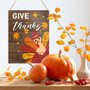 Thanksgiving Wall Art And Decor Rustic Wooden Sign For Fall – Farmhouse Style Give Thanks Plaque For Porch Or Front Door