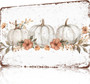 Vintage Pumpkin Thanksgiving Wall Art Metal Sign For Seasonal Farmhouse Decor