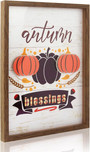 3D Thanksgiving Wall Art Canvas For Living Room And Kitchen - Autumn Pumpkin Decor For Porch And Bathroom