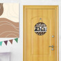 Rustic Wood Goat Sign For Farmhouse Porch - Farm Animals Welcome Door Hanger Indoor Outdoor Decor