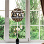 Rustic Wood Goat Sign For Farmhouse Porch - Farm Animals Welcome Door Hanger Indoor Outdoor Decor