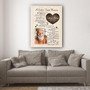 Touching 'A Letter From Heaven' Canvas: Memorial Wall Art For Grandma's Loss - Personalized Sympathy Gift