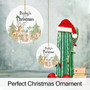 Personalized Baby's First Christmas Ornament 2025 For Living Room