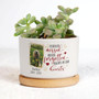 Personalized Pet Memorial Plant Pot - Custom Dog Photo & Name Planter, Perfect Sympathy Gift For Dog Lovers' Home Or Office Decor