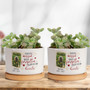 Personalized Pet Memorial Plant Pot - Custom Dog Photo & Name Planter, Perfect Sympathy Gift For Dog Lovers' Home Or Office Decor