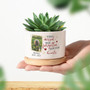 Personalized Pet Memorial Plant Pot - Custom Dog Photo & Name Planter, Perfect Sympathy Gift For Dog Lovers' Home Or Office Decor