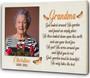 Grandma Loss Memorial Canvas - Personalized Angel Tribute Wall Art For Bereavement Gift