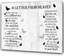 Touching Grandma Loss Wall Art Memorial Canvas For Sympathy, Personalized In Memory Of Father Or Mother In Heaven