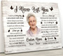 Grandma memorial canvas print, 'I Never Left You' condolence verse, thoughtful living room tribute decor and sympathy gift
