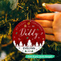 Personalized New Dad Ornament 2025 - Thoughtful Living Room Gift For First Christmas