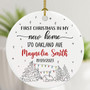 First Christmas New Home Ornament 2025 For Living Room Decor Personalized Tree Decoration