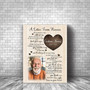 A Letter From Heaven memorial canvas, letter-style layout, personalized name and date, sympathy gift for Grandma