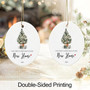 Celebrate Your First Christmas In Your New Home With a Personalized 2025 Living Room Ornament Gift