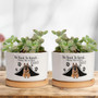 Custom Dog Photo Planter Pot - Sympathy Tribute Gift For Dog Moms And Dads - Office Or Garden Memorial Decor