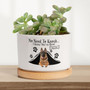 Custom Dog Photo Planter Pot - Sympathy Tribute Gift For Dog Moms And Dads - Office Or Garden Memorial Decor