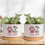 Heartfelt Personalized Pet Memorial Plant Pot With Dog Photo - Sympathy Gift For Dog Moms And Dads In Home And Office Decor