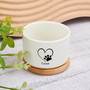 Personalized Pet Memorial Plant Pot - Custom Dog Sympathy Gifts With Indoor Ceramic Planter And Office Desk Decor