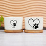 Personalized Pet Memorial Plant Pot - Custom Dog Sympathy Gifts With Indoor Ceramic Planter And Office Desk Decor