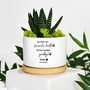 Custom Pet Memorial Plant Pot With Name & Date - Indoor Succulent Flower Pot With Bamboo Tray - Sympathy Gift For Dog & Cat Lovers