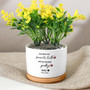 Custom Pet Memorial Plant Pot With Name & Date - Indoor Succulent Flower Pot With Bamboo Tray - Sympathy Gift For Dog & Cat Lovers