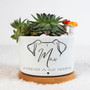 Thoughtful Personalized Pet Memorial Plant Pot With Bamboo Tray For Home And Garden