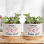 Custom Photo Dog Planter - Sympathy Gift For Pet Loss - Personalized Memorial Pot For Dog Moms