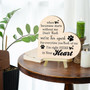 Touching Dog Memory Wooden Heart For Pet Loss - Desk DéCor Plaque