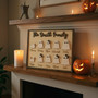 Rustic Ghost Family Wooden Sign For Halloween - Personalized Spooky Decor For Home Kitchen