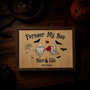 Halloween Gothic Decor With Forever My Boo Wood Sign For Couples - Custom Names