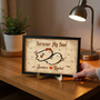 Personalized Forever My Boo Ghost Couple Wood Sign For Gothic Halloween Decor And Couples