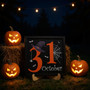 October 31 Halloween Wooden Sign - Autumn DéCor For Family & Friends