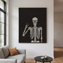 Skeleton Wall Art Canvas For Halloween Decor