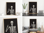 Skeleton Wall Art Canvas For Halloween Decor