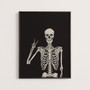 Skeleton Wall Art Canvas For Halloween Decor